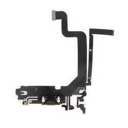 Cablu Flex cu Mufă de Încărcare pentru iPhone 14 Pro Max, Conector Alimentare Gold