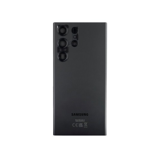 Capac Spate Samsung Galaxy S23 Ultra S918B Phantom Black, Service Pack Original (Piese Schimb, GH82-30400A) by www.silkase.ro
