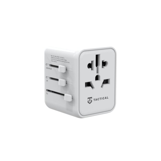 Adaptor de Călătorie Tactical PTP Travel Adapter, Alb Adaptor de Călătorie Tactical PTP Travel Adapter, Alb (Bakr, 57983114716) by www.silkase.ro