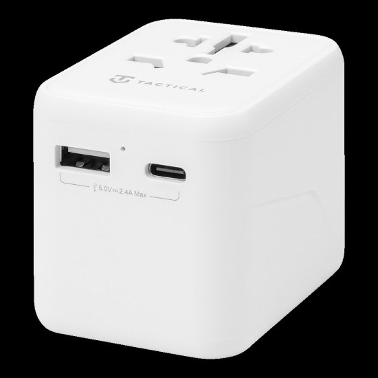 Adaptor de Călătorie Tactical PTP Travel Adapter, Alb Adaptor de Călătorie Tactical PTP Travel Adapter, Alb (Bakr, 57983114716) by www.silkase.ro