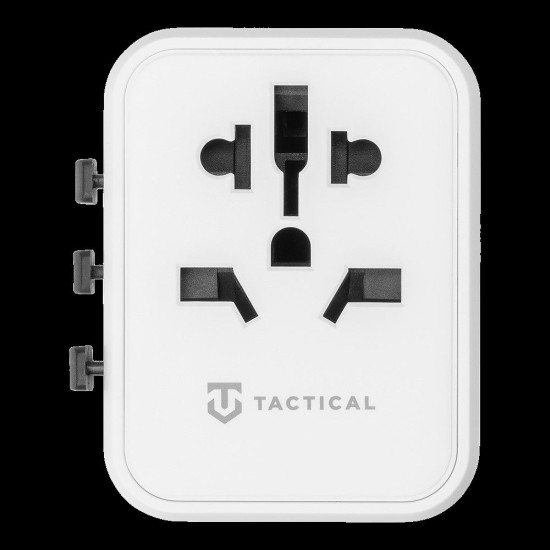 Adaptor de Călătorie Tactical PTP Travel Adapter, Alb Adaptor de Călătorie Tactical PTP Travel Adapter, Alb (Bakr, 57983114716) by www.silkase.ro