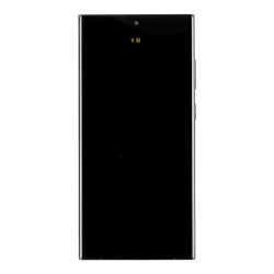 Display Samsung Galaxy S23 Ultra S918 Original cu Touchscreen și Ramă, Graphite/Red (Service Pack)