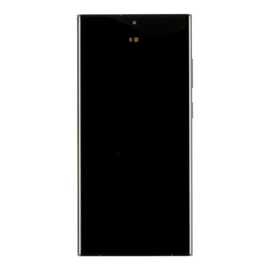 Display Samsung Galaxy S23 Ultra S918 Original cu Touchscreen și Ramă, Graphite/Red (Service Pack) (Bakr, GH82-30466E) by www.silkase.ro