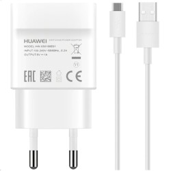Încărcător de rețea Huawei HW-050100E01W, USB și Cablu microUSB, Alb (Service Pack) Încărcător de rețea Huawei HW-050100E01W, USB și Cablu microUSB, Alb (Service Pack)