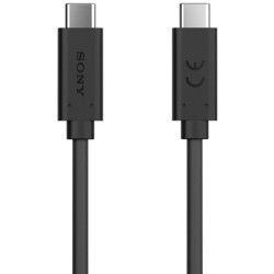 Cablu de Date Original Sony (UCB-24) USB-C la USB-C, 1m, Negru (Bulk)