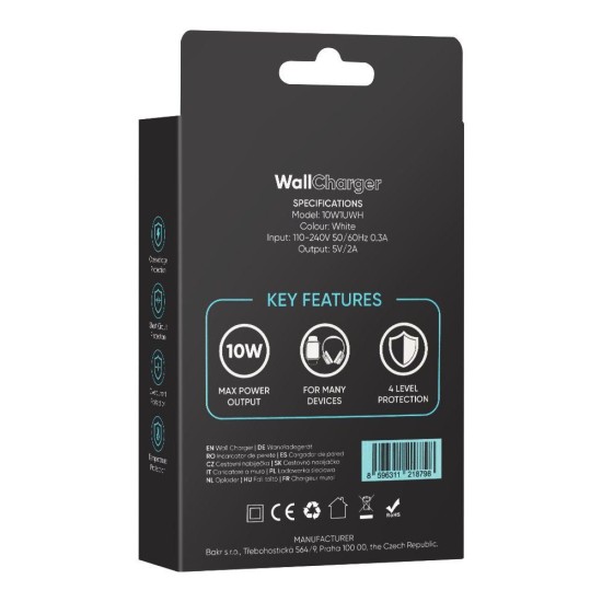 Încărcător Rețea OBAL:ME 10W USB-A, Alb Încărcător Rețea OBAL:ME 10W USB-A, Alb (Bakr, 10W1UWH) by www.silkase.ro