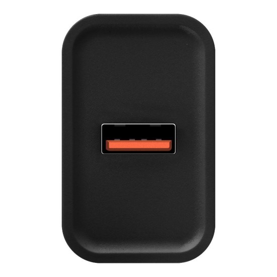 Încărcător de Rețea OBAL:ME Wall Charger USB-A 18W, Black (Încărcătoare Rețea, 18W1UBL) by www.silkase.ro