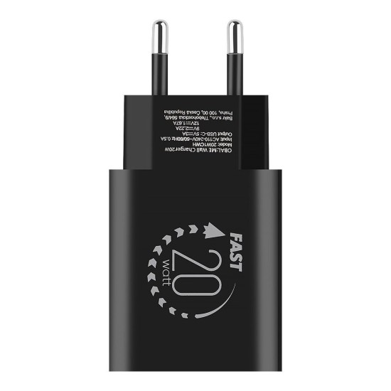 Încărcător de Retea OBAL:ME USB-C 20W, Negru Încărcător de Retea OBAL:ME USB-C 20W, Negru (Încărcătoare Rețea, 20W1CBL) by www.silkase.ro