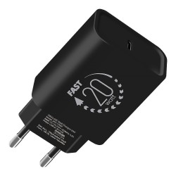 Încărcător de Retea OBAL:ME USB-C 20W, Negru