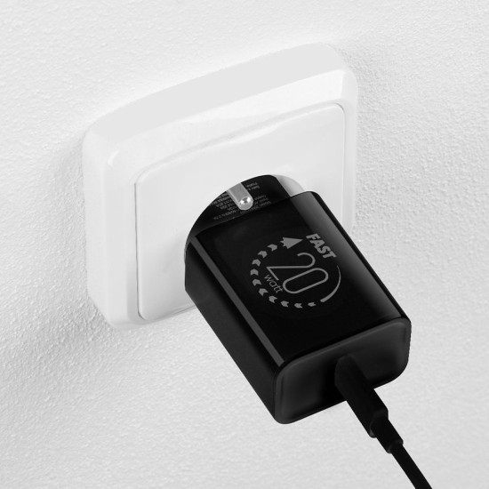 Încărcător de Retea OBAL:ME USB-C 20W, Negru Încărcător de Retea OBAL:ME USB-C 20W, Negru (Încărcătoare Rețea, 20W1CBL) by www.silkase.ro