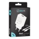 Pachet Încărcător Rețea OBAL:ME 10W USB-A + Cablu USB-A la USB-C 1m, Alb (Bakr, 10W1UWH-C) by www.silkase.ro