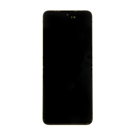 Display LCD + Touch + Ramă Samsung Galaxy Z Flip 4 5G Gold (Service Pack) (Piese Schimb, GH82-29440G) by www.silkase.ro