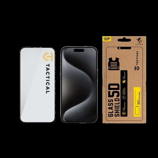 Folie de Sticlă 5D Tactical Glass Shield pentru Apple iPhone 15 Pro, Neagră Folie de Sticlă 5D Tactical Glass Shield pentru Apple iPhone 15 Pro, Neagră (Bakr, 57983115945) by www.silkase.ro