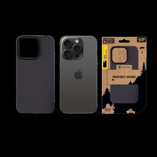 Husa Tactical MagForce Aramidă (MagSafe) pentru Apple iPhone 15 Pro, Neagră Husa Tactical MagForce Aramidă (MagSafe) pentru Apple iPhone 15 Pro, Neagră (Bakr, 57983115953) by www.silkase.ro