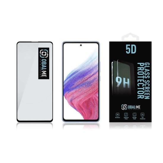 Folie de Sticlă 5D OBAL:ME pentru Samsung Galaxy A52 / A52 5G / A52s 5G / A53 5G, Neagră (Bakr, 57983116094) by www.silkase.ro
