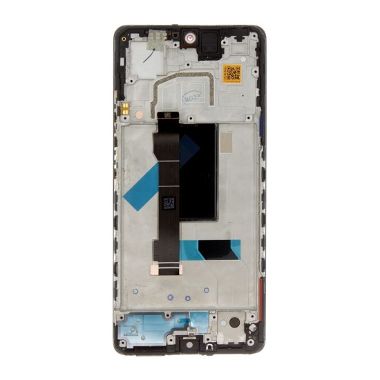 Modul Display LCD cu Touchscreen și Ramă pentru Poco X5 Pro 5G, Negru (Service Pack) (Bakr, 5600010M2000) by www.silkase.ro