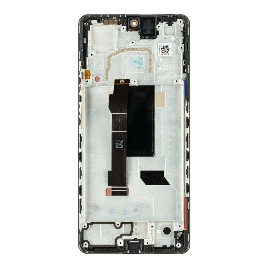 Modul Display LCD cu Touchscreen și Ramă pentru Xiaomi Redmi Note 12 Pro 5G, Negru (Service Pack) (Bakr, 5600010M1600) by www.silkase.ro