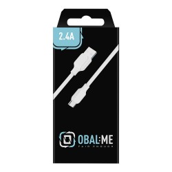 Cablu OBAL:ME Simple USB-A la USB-C, 1m, Alb Cablu OBAL:ME Simple USB-A la USB-C, 1m, Alb