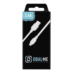 Cablu OBAL:ME Simple USB-A la Lightning, 1m, Alb Cablu OBAL:ME Simple USB-A la Lightning, 1m, Alb