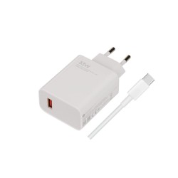 Încărcător de Rețea Xiaomi MDY-11-EZ 33W cu Cablu USB-C Inclus, Alb (Bulk) Încărcător de Rețea Xiaomi MDY-11-EZ 33W cu Cablu USB-C Inclus, Alb (Bulk)