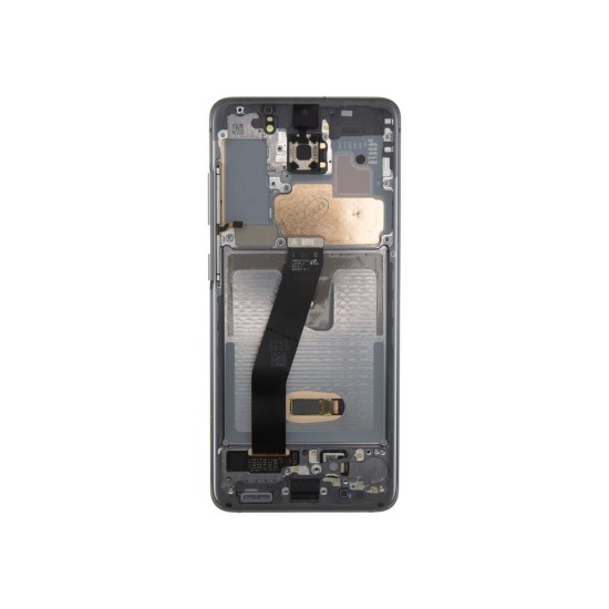 Display LCD cu Touchscreen și Ramă Samsung Galaxy S20 G980 / G981 Cosmic Gray Original (Fără Cameră) (Bakr, GH82-31432A) by www.silkase.ro