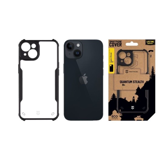 Husa Tactical Quantum Stealth pentru Apple iPhone 14, Transparent/Negru Husa Tactical Quantum Stealth pentru Apple iPhone 14, Transparent/Negru (Bakr, 57983116304) by www.silkase.ro