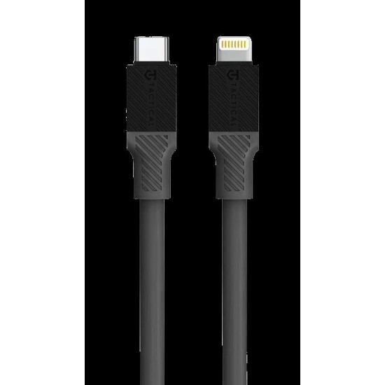 Cablu Împletit Tactical Fat Man USB-C la Lightning, 1m, Gri Cablu Împletit Tactical Fat Man USB-C la Lightning, 1m, Gri (Bakr, 57983117400) by www.silkase.ro