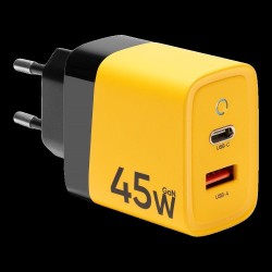 Încărcător Rețea Tactical Microgrid GaN 45W (USB-C + USB-A), Galben