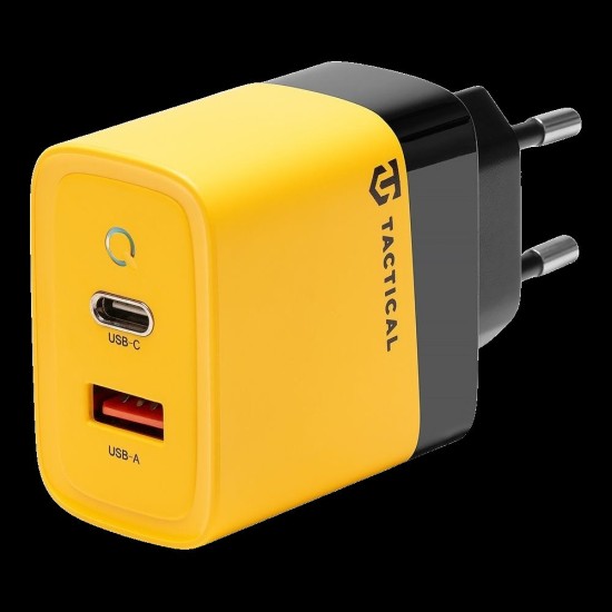 Încărcător Rețea Tactical Microgrid GaN 45W (USB-C + USB-A), Galben (Bakr, 57983117437) by www.silkase.ro