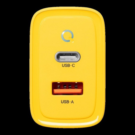 Încărcător Rețea Tactical Microgrid GaN 45W (USB-C + USB-A), Galben (Bakr, 57983117437) by www.silkase.ro