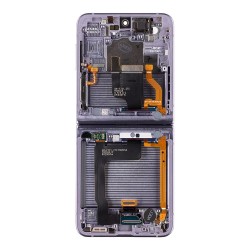 Ansamblu Display LCD + Touch + Rama Samsung Galaxy Z Flip 4 5G (F721) Bora Purple - Service Pack Original Ansamblu Display LCD + Touch + Rama Samsung Galaxy Z Flip 4 5G (F721) Bora Purple - Service Pack Original