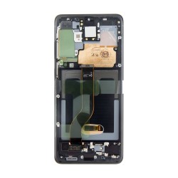 Display LCD + Touch + Ramă Samsung Galaxy S20+ (G985/G986) Cosmic Black Service Pack