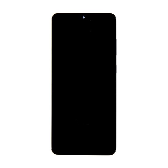 Display LCD + Touch + Ramă Samsung Galaxy S20+ (G985/G986) Cosmic Black Service Pack (Bakr, GH82-31441A) by www.silkase.ro