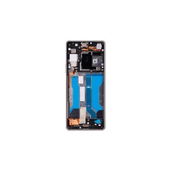 Ansamblu LCD Display și Touch pentru Sony Xperia 10 V, White, cu Carcasă Frontală Service Pack