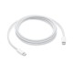 Cablu de Date Original Apple (MU2G3ZM/A) USB-C la USB-C, 240W, 2m, Alb (Bulk) (Bakr, 57983118266) by www.silkase.ro