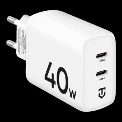 Încărcător Rețea Tactical Base Plug Dual 40W (2x USB-C), Alb Încărcător Rețea Tactical Base Plug Dual 40W (2x USB-C), Alb