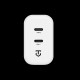 Încărcător Rețea Tactical Base Plug Dual 40W (2x USB-C), Alb (Bakr, 57983118429) by www.silkase.ro