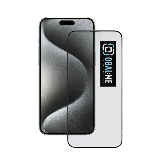 Folie de Sticlă 5D OBAL:ME pentru Apple iPhone 15 Pro Max, Neagră (Bakr, 57983118466) by www.silkase.ro