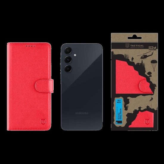 Husa Tactical Field Notes pentru Samsung Galaxy A55 5G, Roșie Husa Tactical Field Notes pentru Samsung Galaxy A55 5G, Roșie (Bakr, 57983118551) by www.silkase.ro