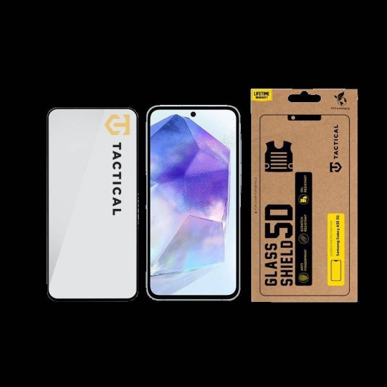 Folie de Sticlă 5D Tactical Glass Shield pentru Samsung Galaxy A55 5G, Neagră Folie de Sticlă 5D Tactical Glass Shield pentru Samsung Galaxy A55 5G, Neagră (Bakr, 57983118591) by www.silkase.ro