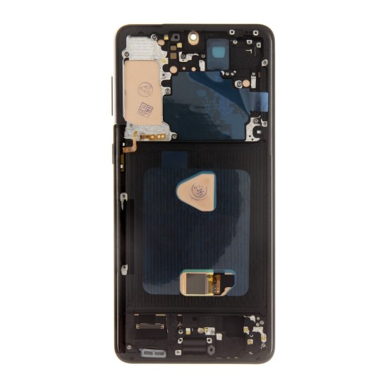 Modul Display LCD cu Touchscreen și Ramă pentru Samsung Galaxy S21+ (G996), Negru (Phantom Black) Modul Display LCD cu Touchscreen și Ramă pentru Samsung Galaxy S21+ (G996), Negru (Phantom Black) (Bakr, 57983118633) by www.silkase.ro