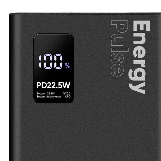Baterie Externă OBAL:ME EnergyPulse 10000mAh, 22.5W, Neagră (Bakr, OMPWB10K) by www.silkase.ro