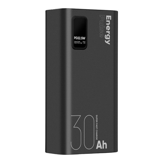 Baterie Externă OBAL:ME EnergyPulse 30000mAh, 22.5W, Neagră (Bakr, OMPWB30K) by www.silkase.ro