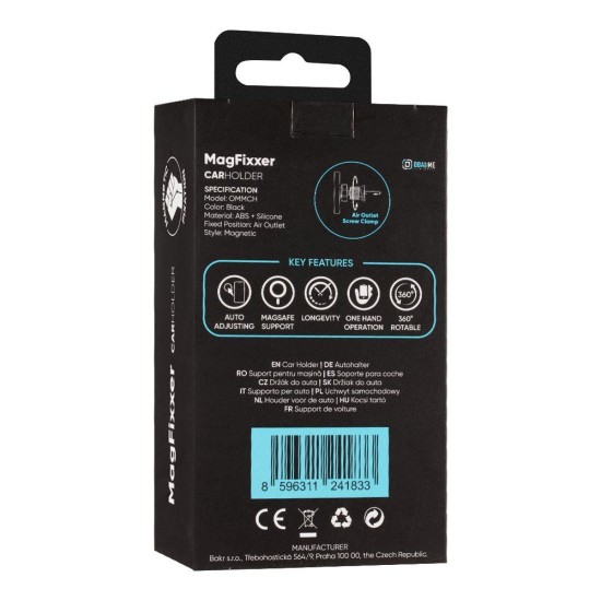 Suport Auto Magnetic OBAL:ME MagFixxer Black Suport Auto Magnetic OBAL:ME MagFixxer Black (Bakr, OMMCH) by www.silkase.ro