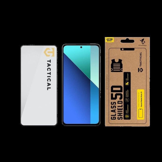 Folie de Sticlă 5D Tactical Glass Shield pentru Xiaomi Redmi Note 13 4G / 5G / 14S, Neagră Folie de Sticlă 5D Tactical Glass Shield pentru Xiaomi Redmi Note 13 4G / 5G / 14S, Neagră (Bakr, 57983119417) by www.silkase.ro