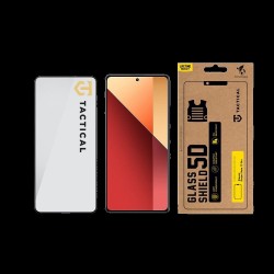 Folie de Sticlă 5D Tactical Glass Shield pentru Xiaomi Redmi Note 13 Pro 4G / 5G / Poco X6 5G, Neagră