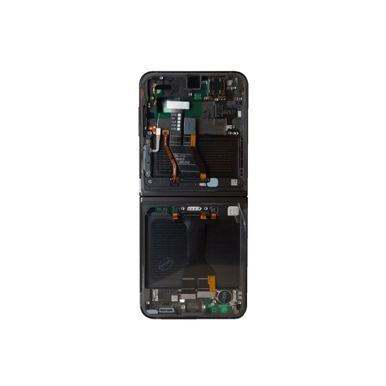 Ansamblu Ecran LCD cu Touchscreen și Ramă Samsung Galaxy Z Flip 5 5G (F731) Gri - Original Service Pack (Bakr, GH82-31828E) by www.silkase.ro