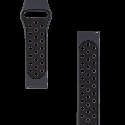Curea Tactical Dublă din Silicon (856) pentru Ceas 20mm, Neagră Curea Tactical Dublă din Silicon (856) pentru Ceas 20mm, Neagră
