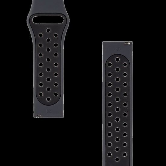 Curea Tactical Dublă din Silicon (856) pentru Ceas 20mm, Neagră Curea Tactical Dublă din Silicon (856) pentru Ceas 20mm, Neagră (Bakr, 57983119924) by www.silkase.ro