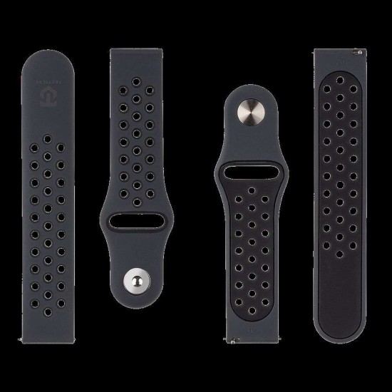 Curea Tactical Dublă din Silicon (856) pentru Ceas 20mm, Neagră Curea Tactical Dublă din Silicon (856) pentru Ceas 20mm, Neagră (Bakr, 57983119924) by www.silkase.ro